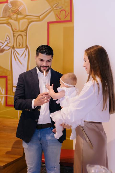 Cerimônia de batizado'