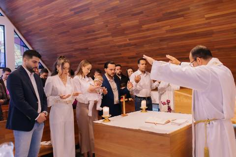 Cerimônia de batizado'