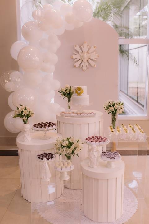Decoração de batizado'