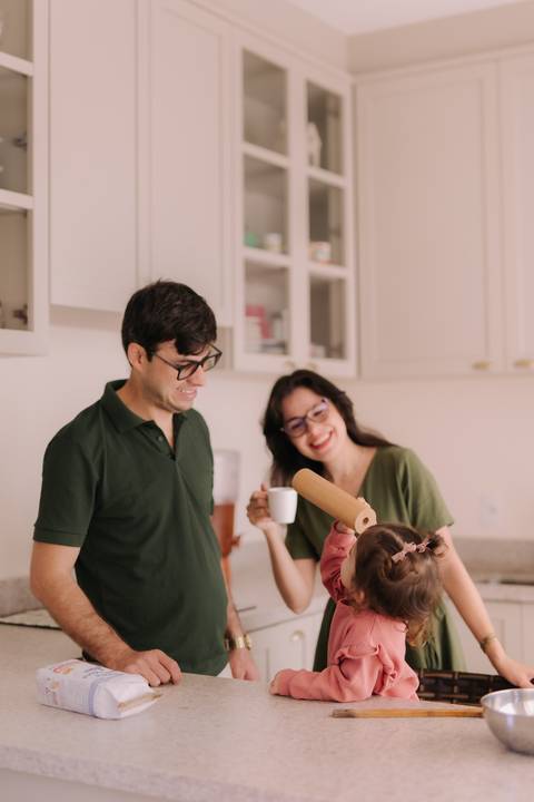 ensaio em família em casa'