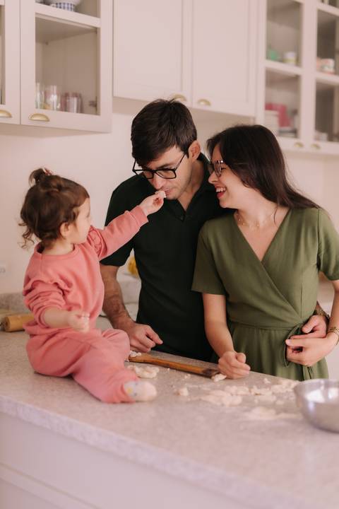 ensaio em família em casa'