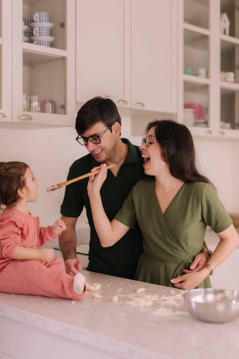 ensaio em família em casa'