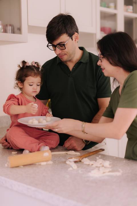 ensaio em família em casa'