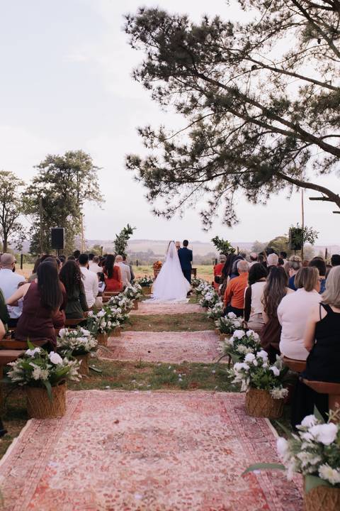 Inspiração de casamento intimista ao ar livre'
