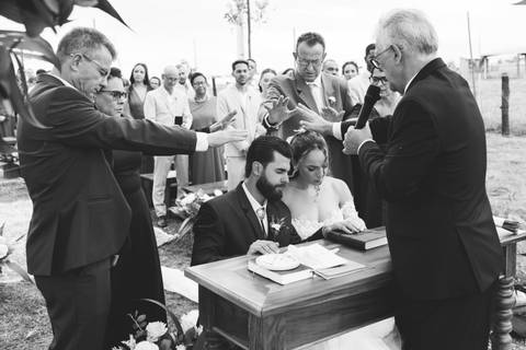 Inspiração de casamento intimista ao ar livre'