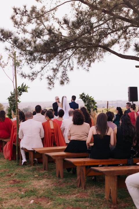 Inspiração de casamento intimista ao ar livre'