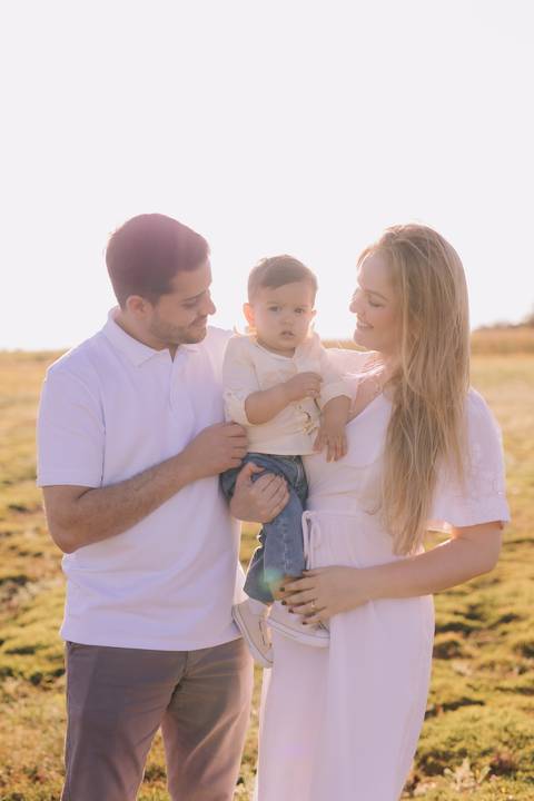 ensaio em família no campo'