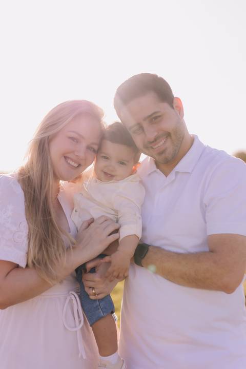 ensaio em família no campo'