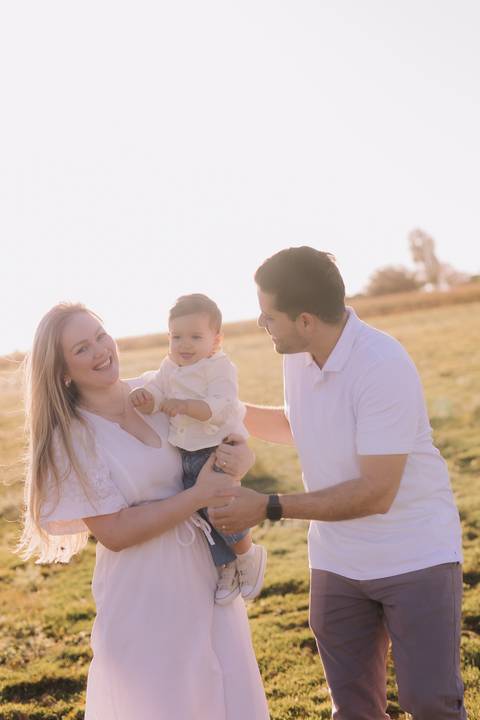 ensaio em família no campo'