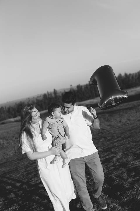 ensaio em família no campo'