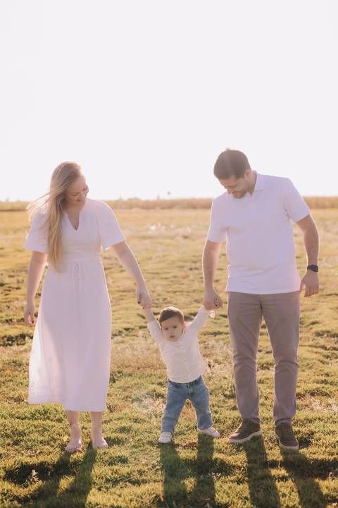 ensaio em família no campo'