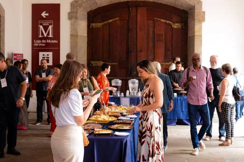 Fachada e ambientação de evento corporativo no Museu Histórico Nacional, Rio de Janeiro'