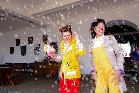 Fachada e ambientação de evento corporativo no Museu Histórico Nacional, Rio de Janeiro'