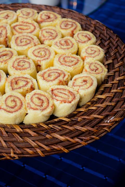 coffee break pronto para receber participantes de evento corporativo realizado no Museu Histórico Nacional'