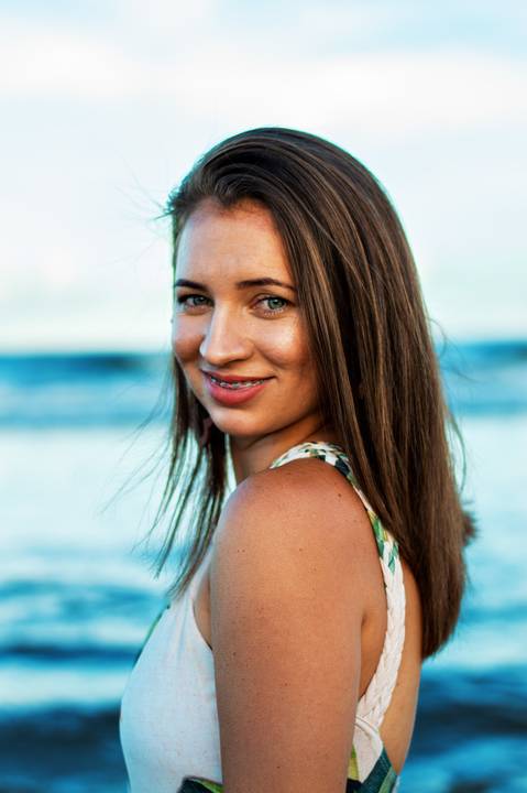 Ensaio externo feminino praia Agência Cricaré'