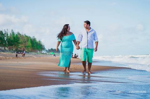Ensaio pré casamento na praia, bosque, mar, Agência Cricaré, Guriri (ES).'