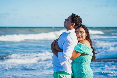 Ensaio pré casamento na praia, bosque, mar, Agência Cricaré, Guriri (ES).'
