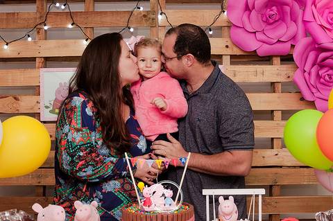 Fotografa Aniversário Infantil Volta Redonda | Barra Mansa - Festa da Peppa Aniversário de 2 anos Letícia '