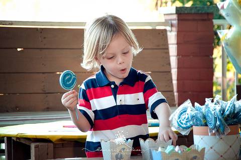 Chá de bebê do menino Lucas, lindo, no estilo rústico, com o cacho de bolas desconstruído. Com o tema de elefantinho a combinação de azul, amarelo e cinza ficaram perfeitas. o chevron deu um toque especial nesse chá de bebê.'