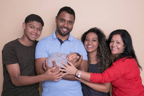 Familia completa com a chegada do Levi'