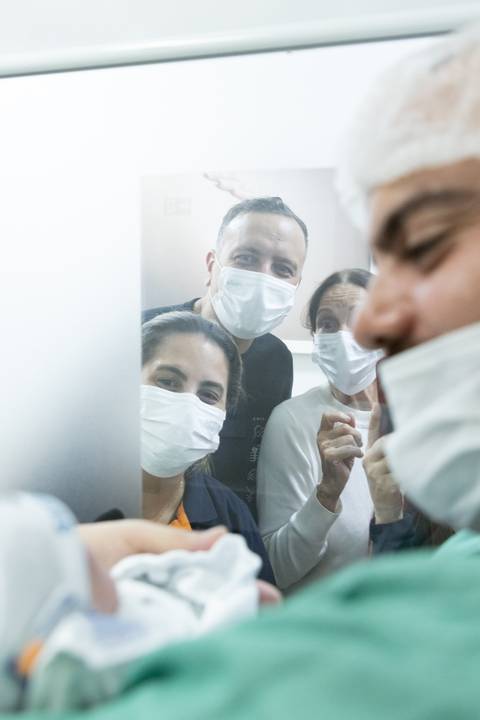 Felicidade do parto'