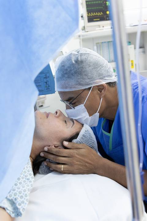 Fotografia linda de parto'