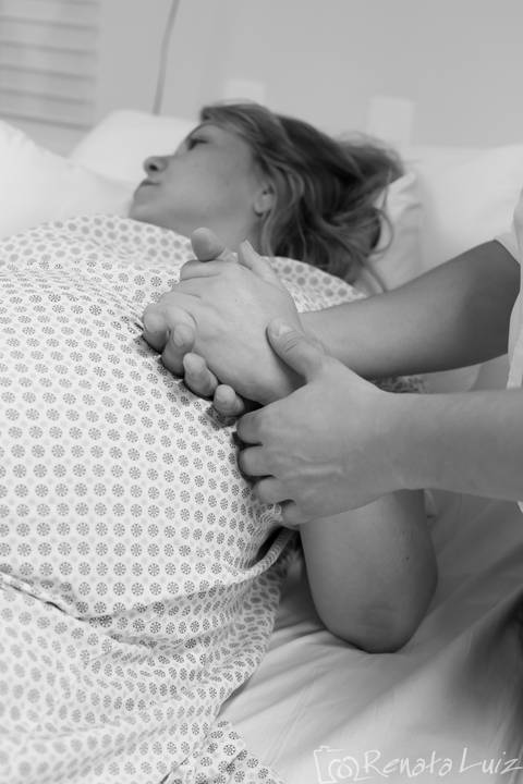 Fotografia indo para o parto'