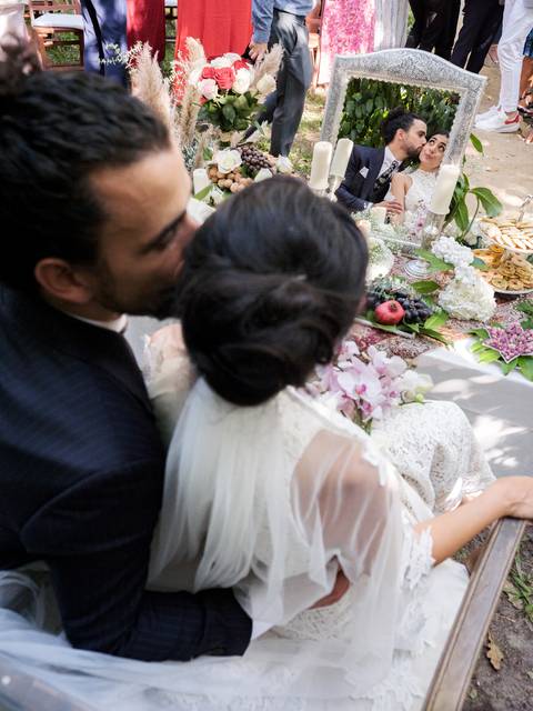 Ternura num gesto simples e cheio de amor'