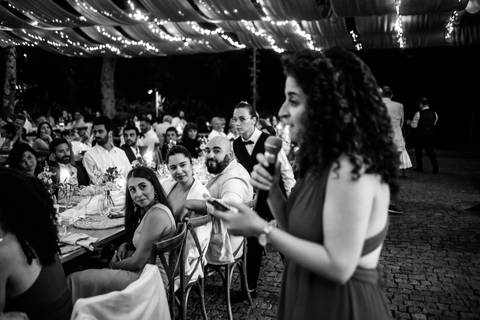 Um brinde a felicidade de Ariane e Chistophe'