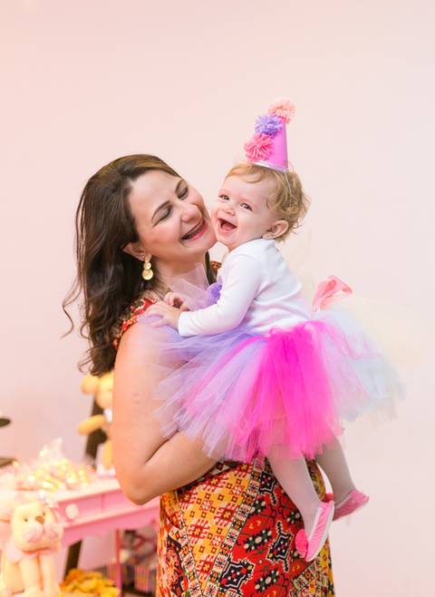 Festa infantil Circo Rosa Casa de Festas Algo tão doce Kids'