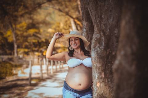 Book fotográfico de gestante no Grumari/RJ'