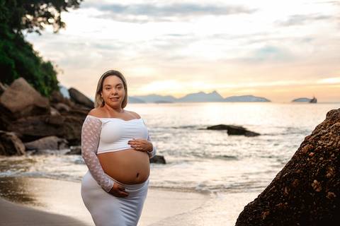 Book fotográfico e gestante praia zona sul-urca/RJ'