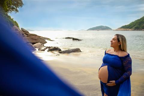 Book externo fotográfico de gestante RJ'