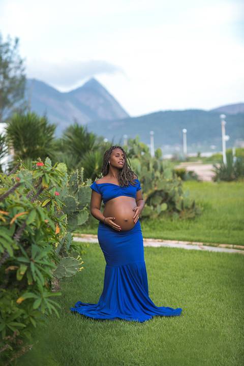 Book Fotográfico de gestante na Orla de Camboinhas/Niterói'