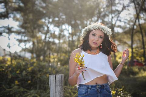 Ensaio fotográfico externo  debutante'