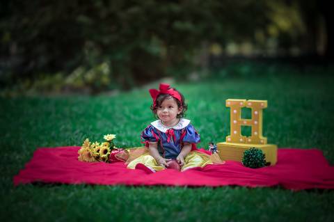 ensaio de 1 ano temático branca de neve-RJ'