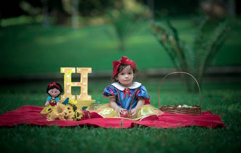 ensaio externo tema branca de neve'