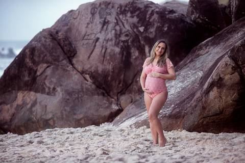 Ensaio de grávida na prainha/Rj'