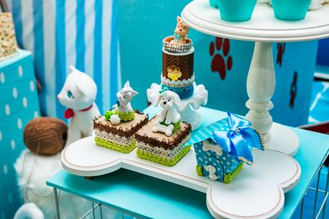 Decoração bandeja de ossinho em mostra festiva no Valqueire-Curso'