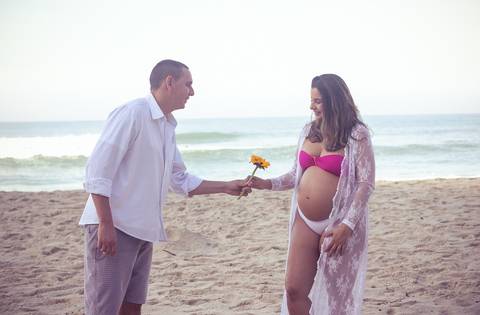 ensaio de grávida na prainha Rj'