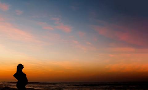 Book externo de gestante na prai'