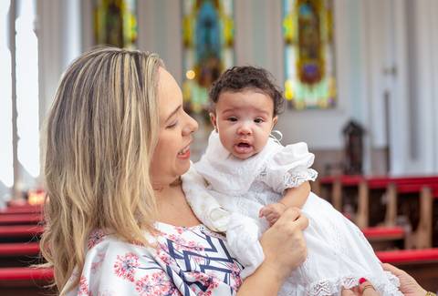 Batizado realizado na Igreja de Santa Teresinha do Palácio Guanabara'