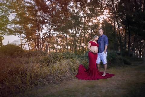 Ensaio de grávida externo/Grumari'