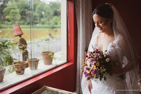 Noiva pronta para o casamento'