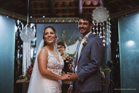 Chegada das alianças'