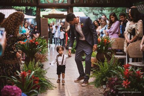 Chegada das alianças '