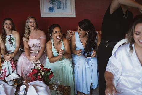 Making off da noiva com as madrinhas'