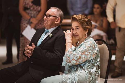 Casal na bodas de diamante em Aparecida '