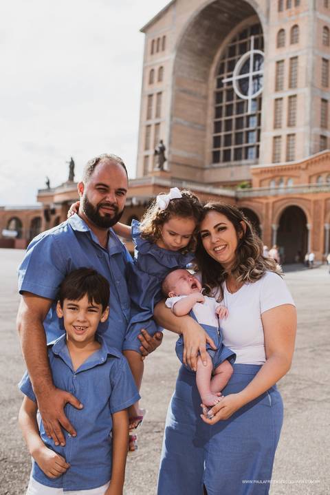 Fotos de família no Santuário Nacional de Aparecida - SP '