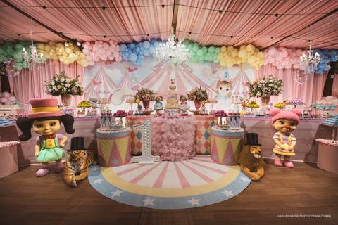 Decoração de aniversário tema circo'